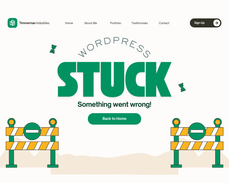 wordpress-stuck